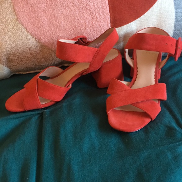 Like-new J Crew ankle strap heels - Picture 2 of 4
